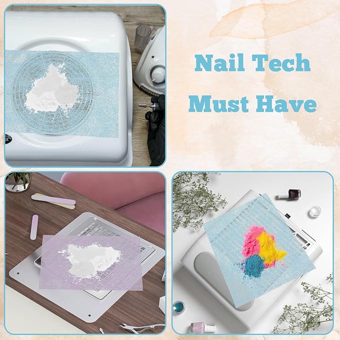 1200 Sheets Nail Dust Collector Filter Paper, Disposable Dust Collector Sheet - Image 5