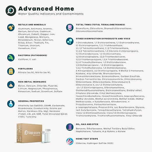 Advanced Home Water Test Kit | Well or City | EPA Certified Drinking Water Labs - Image 2