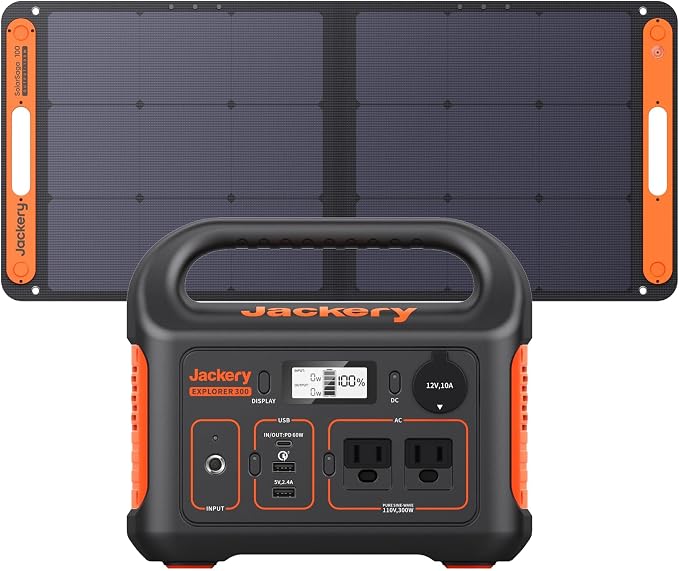 Jackery Solar Generator 300, 293Wh Backup Lithium Battery by JackeryInc