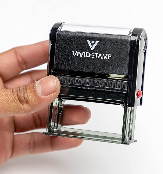 Basic Closed Self Inking Rubber Stamp (Black Ink) - X-Large