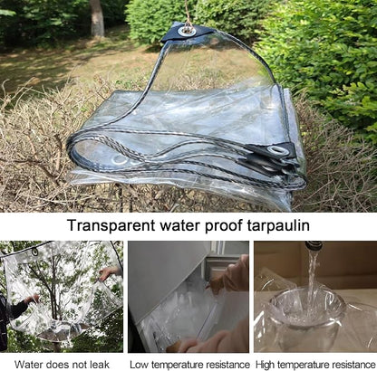 Transparent Tarpaulin Side Panels, Outdoor Clear Tarp Curtains - Image 4