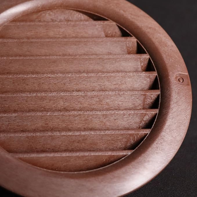 VENTS-US - 6" Brown Round Plastic Vent Cover - - Image 6