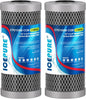 ICEPURE 5 Micron 4.5" x 10" CTO10BB-CQB Whole House Water Filter Upgraded by ICEPURE
