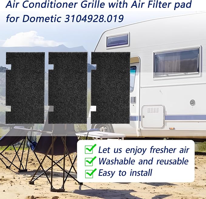 Dianrui 3 PCS RV A/C Filter Replacement, 14 x 7.5 Inch Duo-Therm Rv Air - Image 3