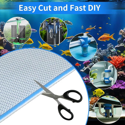 Aquarium Filter Media, 11.8"x15.7"- 8-Layer Filter Sponge Pad - Image 7