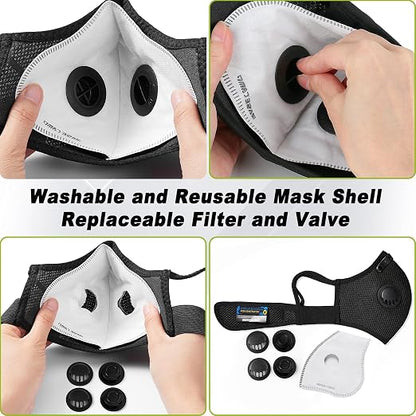 BASE CAMP M Plus Dust Mask, Breathable Reusable Face Mask - Image 5