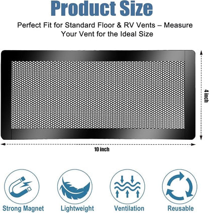 4x10 inch Air Vent Filters Screen mesh Cover, Wall & Ceiling Vents, Noise - Image 2