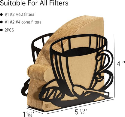 2 PCS Coffee Filter Holder, Coffee Paper Storage Coffee Filter Paper Container - Image 4