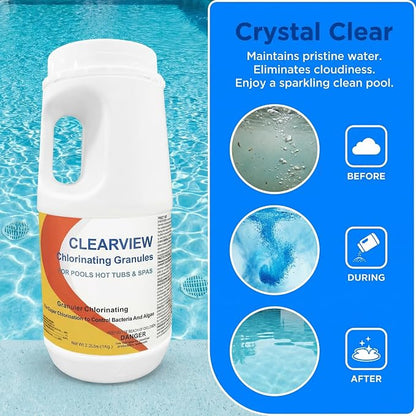 ClearView Chlorine Granules 2.2 Lbs - Image 3