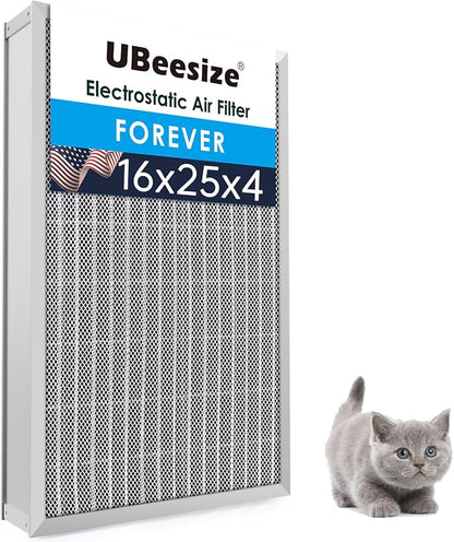 UBeesize 16x25x4 Reusable Air Filter by UBeesize
