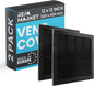 Repa Market 12 x 12 Inch Black Square Air Vent Cover by RepaMarket