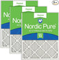 Nordic Pure 14x20x1 Pleated MERV 13 Air Filters 3 Pack by NordicPure