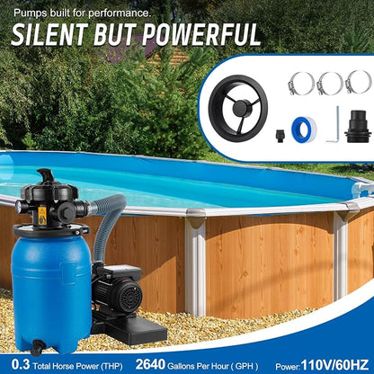 10'' Sand Pool Filter System 10000 Gallon Sand Filter - Image 6