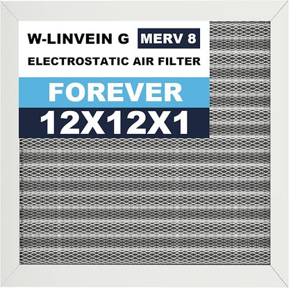 12x12x1 Reusable Air Filter, Electrostatic, Washable Lasts a Lifetime, Breathe by Betterlifeishere