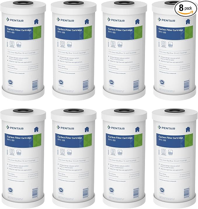 Pentair Pentek RFC-BB Big Blue Carbon Water Filter, Whole House Heavy Duty by PENTAIRPENTEK