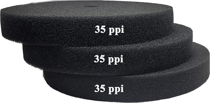 Aquarium Pond 5 Gallon Bucket DIY Bio Sponge Filter Media Pad Rounded 11x11 by Aqualexs