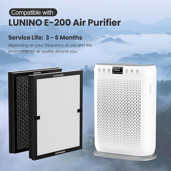 2 Pack E-200 HEPA Air Filter Compatible - Image 2