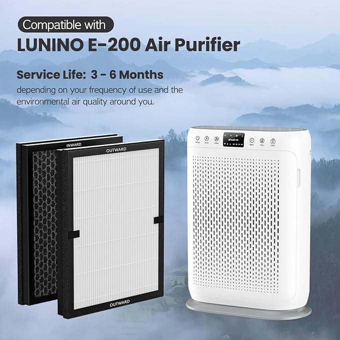 4 Pack E-200 HEPA Air Filter Compatible - Image 2