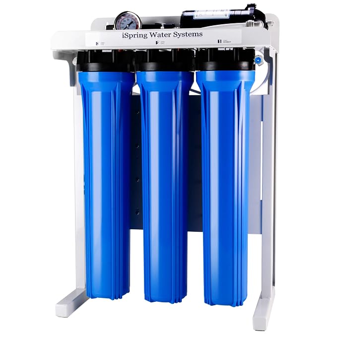 iSpring RCB3P Tankless Reverse Osmosis Filtration System, 300 GPD Under Sink RO by iSpring