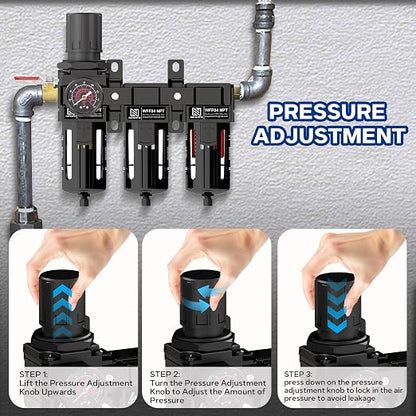 NEWPO 1/2" 3 Stage Air Drying System, Air Dryer - Image 5