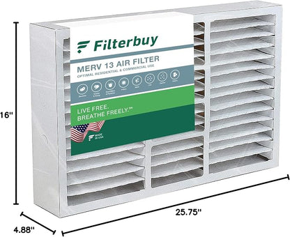 Filterbuy 16x26x5 Air Filter MERV 13 Optimal Smoke & Allergy Defense, Pleated - Image 10
