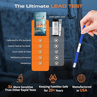 USA-Made – Watersafe® Lead in Drinking Water Test Kit – EPA-Compliant & - Image 2