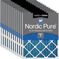 Nordic Pure 16x25x1 Pleated Air Filters MERV 7 Plus Carbon 12 Pack by NordicPure
