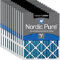 Nordic Pure 12x24x1 Pleated Air Filters MERV 7 Plus Carbon 12 Pack by NordicPure