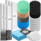 62 Pcs Compatible with Fluval Fx4/fx5/fx6 Replacement Filter Media, 6 Foam Block by Threlaco