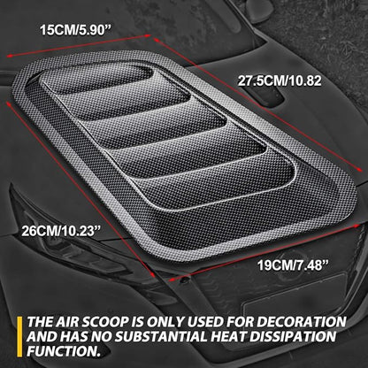KaTur 1 Pair Universal Car ABS Decorative Air Flow Intake Scoop Turbo Bonnet - Image 6