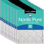 Nordic Pure 14x20x1 Pleated Air Filters MERV 14 Plus Carbon 12 Pack by NordicPure