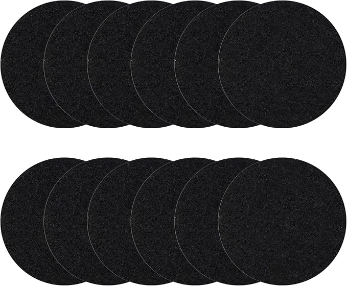 6.5 Inch Kitchen Compost Bin Filters Charcoal Replacement, ENLOY 12 Pack by ENLOY