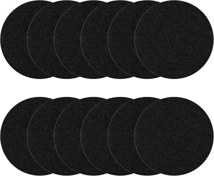 6.5 Inch Kitchen Compost Bin Filters Charcoal Replacement, ENLOY 12 Pack by ENLOY