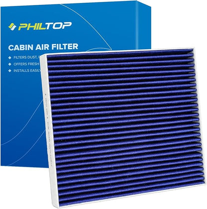 PHILTOP Premium Cabin Air Filter w/Dual Activated Carbon, Compatible by PHILTOP