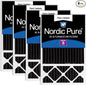 Nordic Pure 16x25x5 Honeywell/Lennox Replacement Odor Reduction Merv 8 Filter 4 by NordicPure