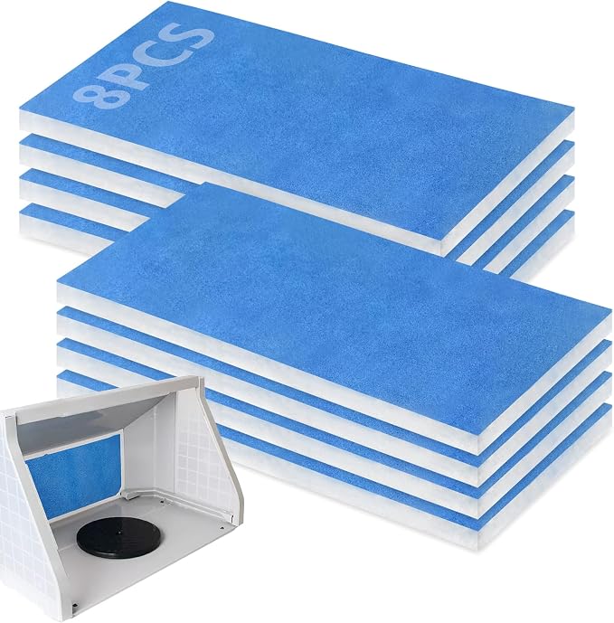 U0U 8 Pieces Paint Booth Filters, Portable Spray Booth Filter, Paint Booth by U0U