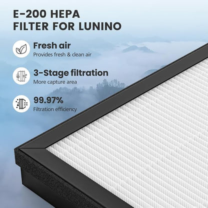 3 Pack E-200 HEPA Air Filter Compatible - Image 4