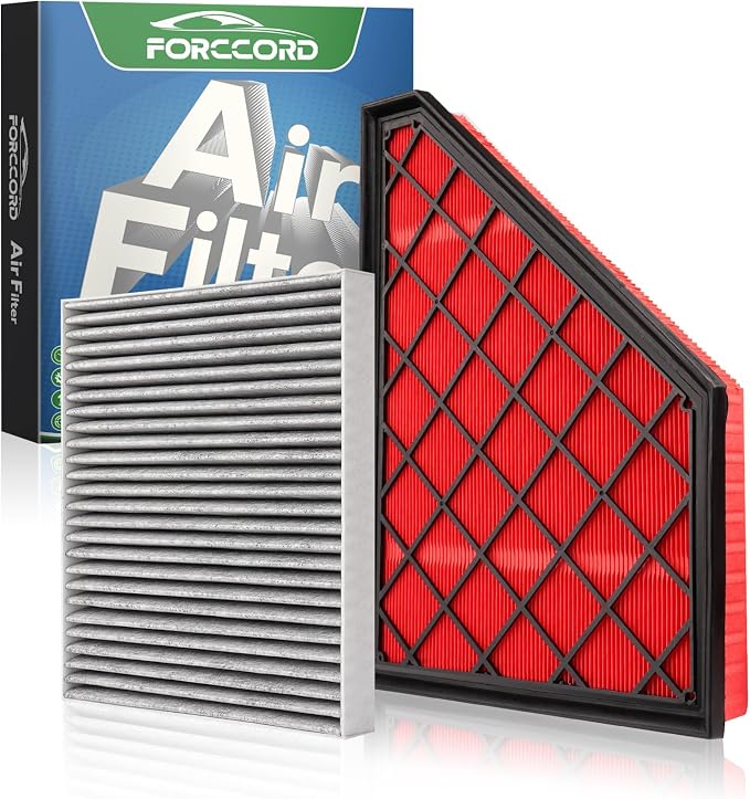 Cabin Air Filter and Engine Air Filter Fit by Forccord