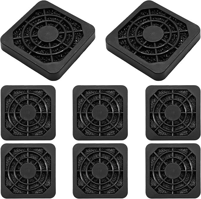 8Pcs 40mm Cooling Fan Filter, Plastic Dustproof Mesh Cover by Unknown