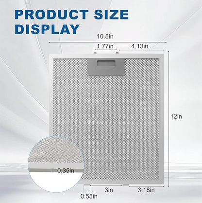 Range Hood Filter Replacement 12" x 10.5"W10169961A - Image 2