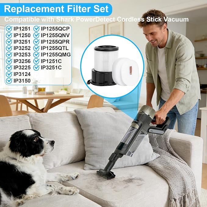 Vacuum Filter Replacement for Shark IP3251 IP3253 IP1255 IP1251 IP1250 - Image 2