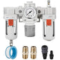 NANPU 3/8" NPT Air Filter, Regulator & Lubricator Combo by NANPU