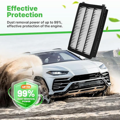 Engine+Cabin Air Filters Kit Fit - Image 3