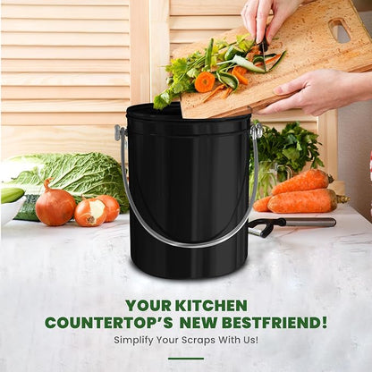 Utopia Kitchen Compost Bin for Kitchen Countertop, 1.3 Gallon Compost Bucket - Image 6