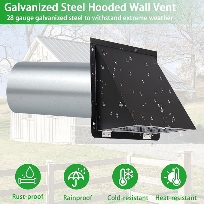 3 Inch Dryer Vent Cover Outside - Image 5