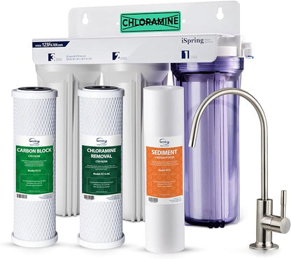 iSpring US31-NC Classic 3-Stage Under Sink Water Filtration System by iSpring