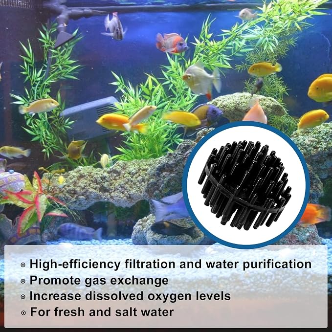 HQRP 50 pcs Bio Balls Filter Media 1.5 Inch - Image 5
