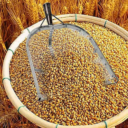 Leaking Soil Shovel Filter Stainless Steel Sieve 4mm/6mm/8mm/12mm Mesh Sifting - Image 4