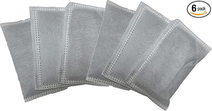 Nispira Activated Charcoal Odor Filter Refill Deodorizers 6 Packs by Nispira