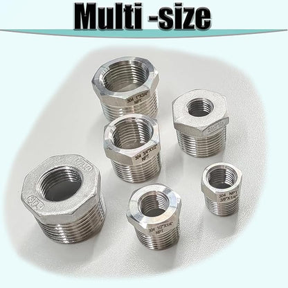 1" NPT Male to 3/4" NPT Female Hex Bushing Reducer, 304 Stainless Steel NPT - Image 8